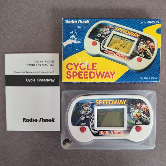 Vintage Radio Shack Game Cycle Speedway 1992 NIB With Box Battery & Instructions - Picture 4 of 6
